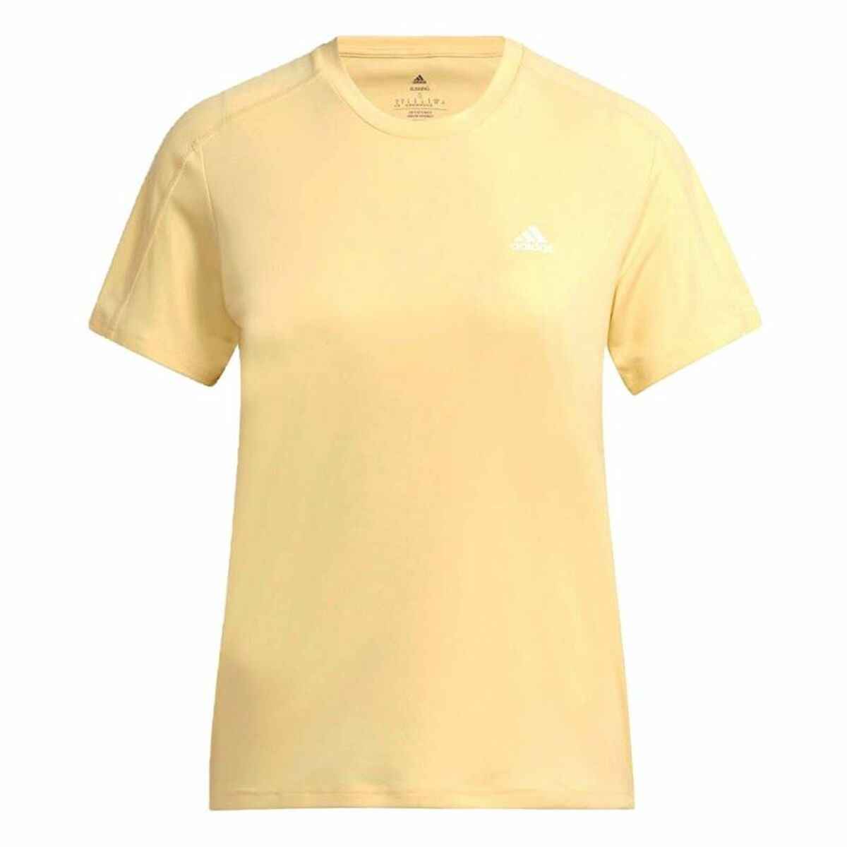 Women’s Short Sleeve T-Shirt Adidas Run It Yellow