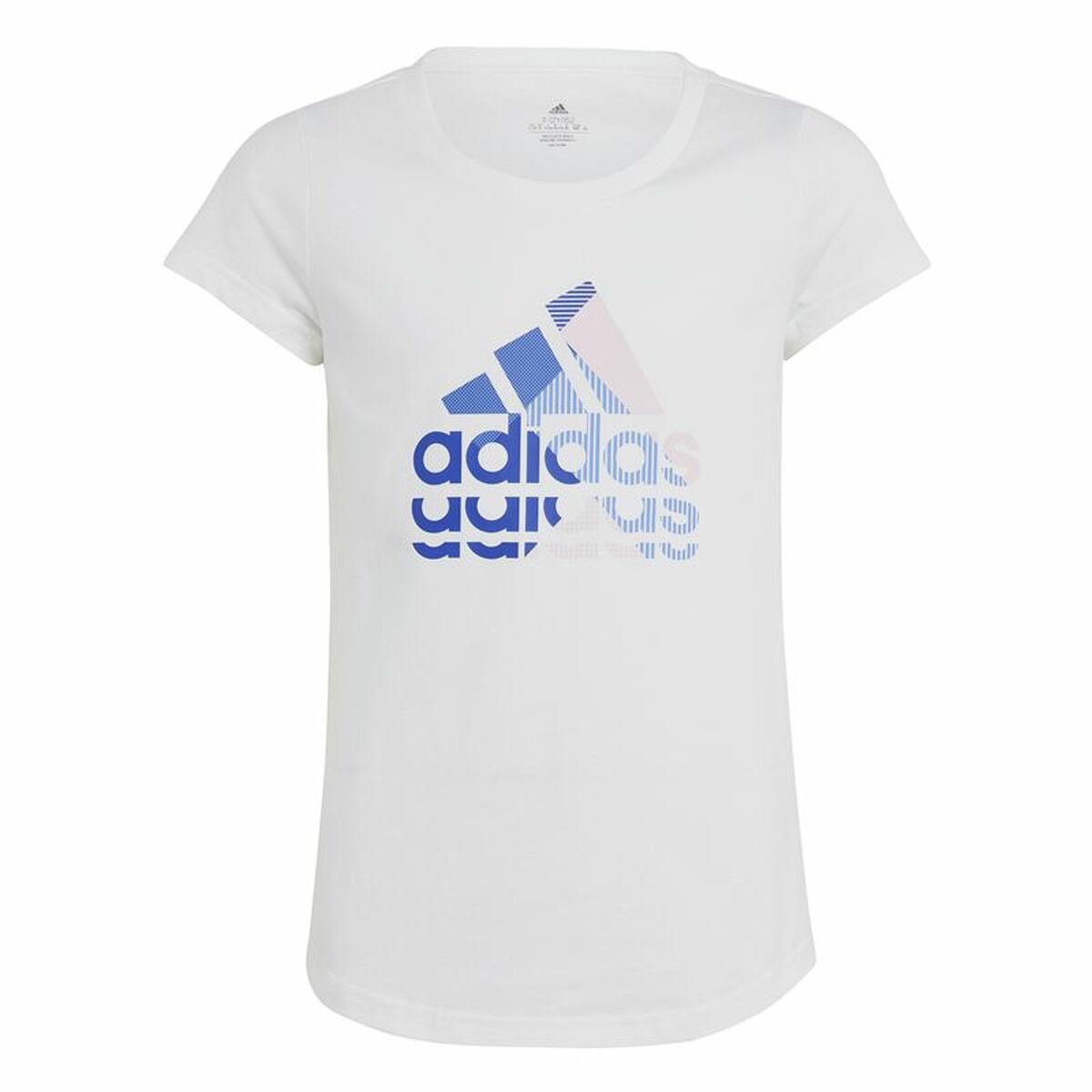 Child's Short Sleeve T-Shirt Adidas Graphic White