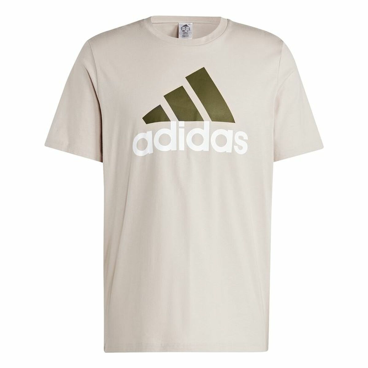 Men’s Short Sleeve T-Shirt Adidas Essentials Beige