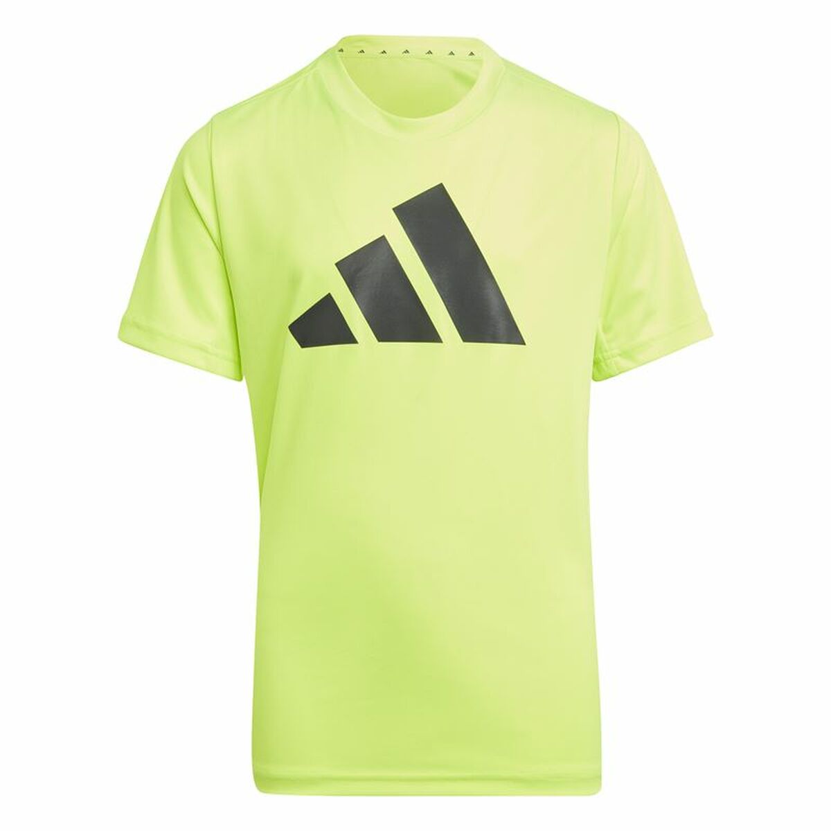 Child's Short Sleeve T-Shirt Adidas U Tr-Es Logo Yellow