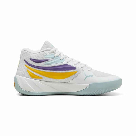 Basketball Shoes for Adults Puma Court Pro White Yellow