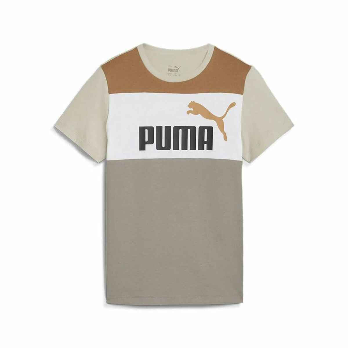 Child's Short Sleeve T-Shirt Puma Ess Block