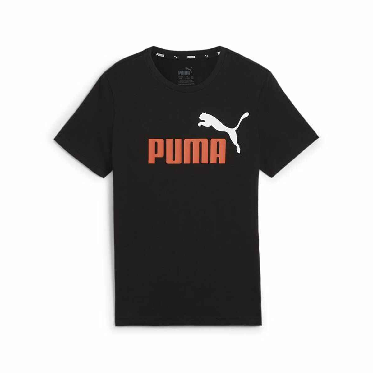 Child's Short Sleeve T-Shirt Puma Essentials+ 2 Col Logo