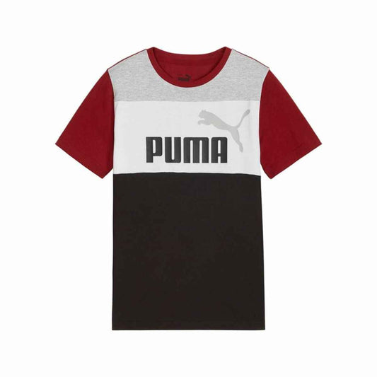 Child's Short Sleeve T-Shirt Puma Ess Block