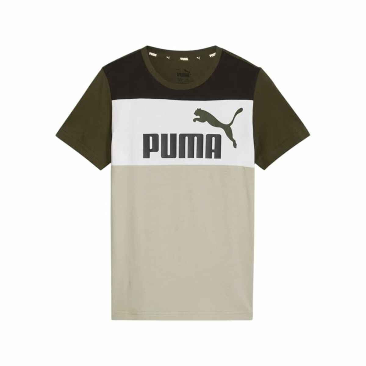 Child's Short Sleeve T-Shirt Puma Ess Block