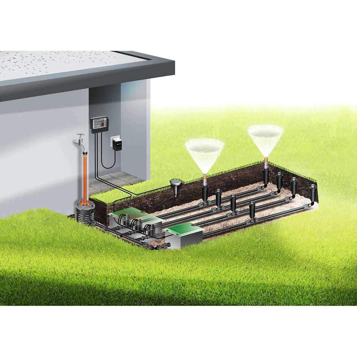 Connector Gardena 18287-20 Triple Irrigation system Ø 15 mm