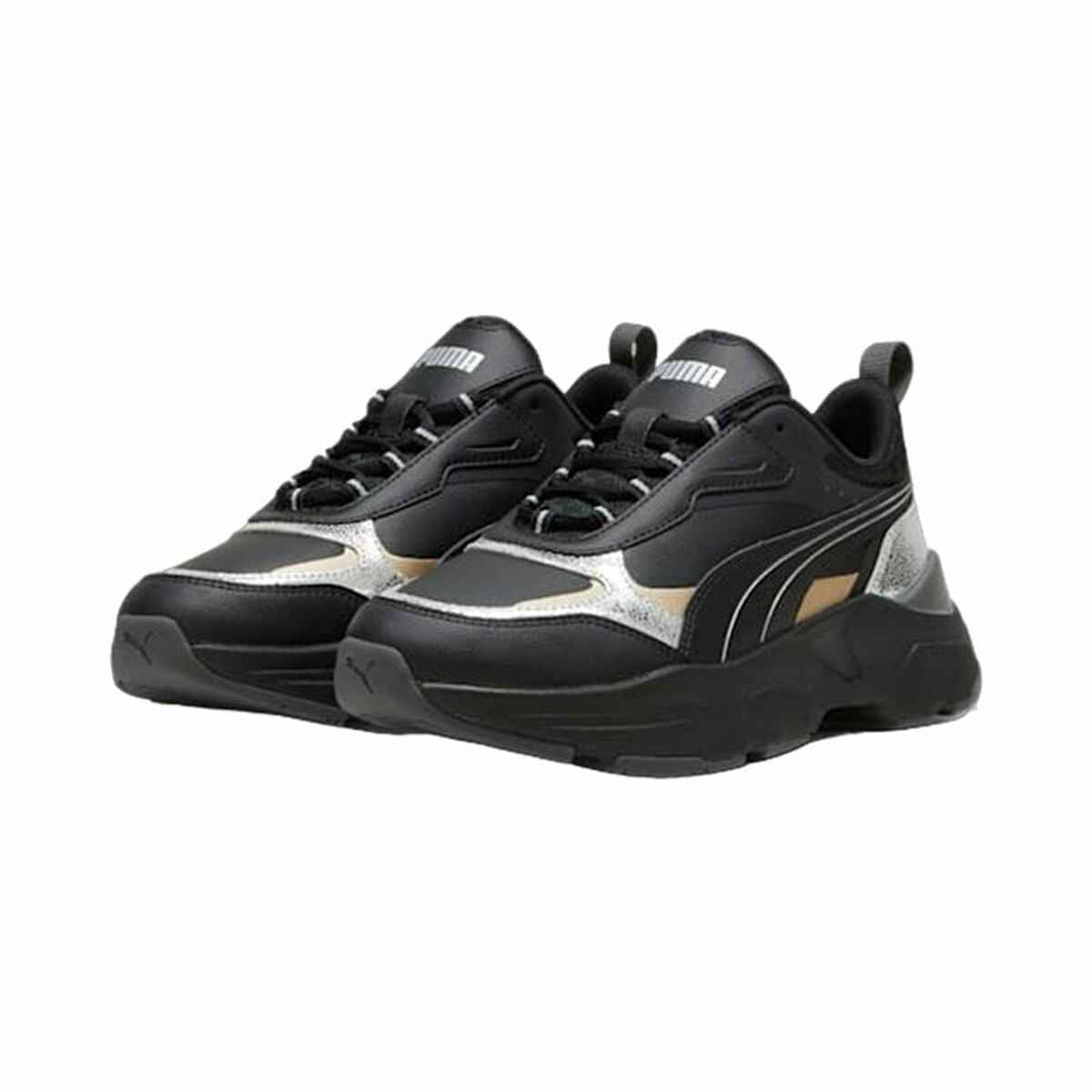 Women's casual trainers Puma Cassia Metallic Shine Black