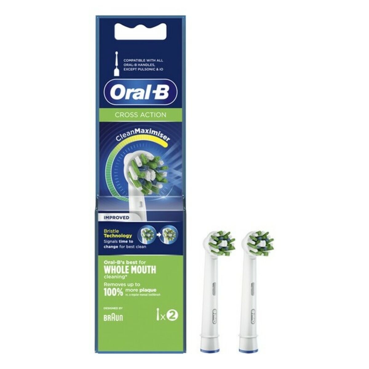 Replacement Head Cross Action Oral-B Cross Action 2 Units Oral-B