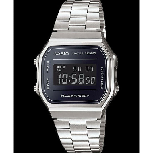 Men's Watch Casio A168WEM-1EF Black Silver - Mens Watches - Casio - Default Title