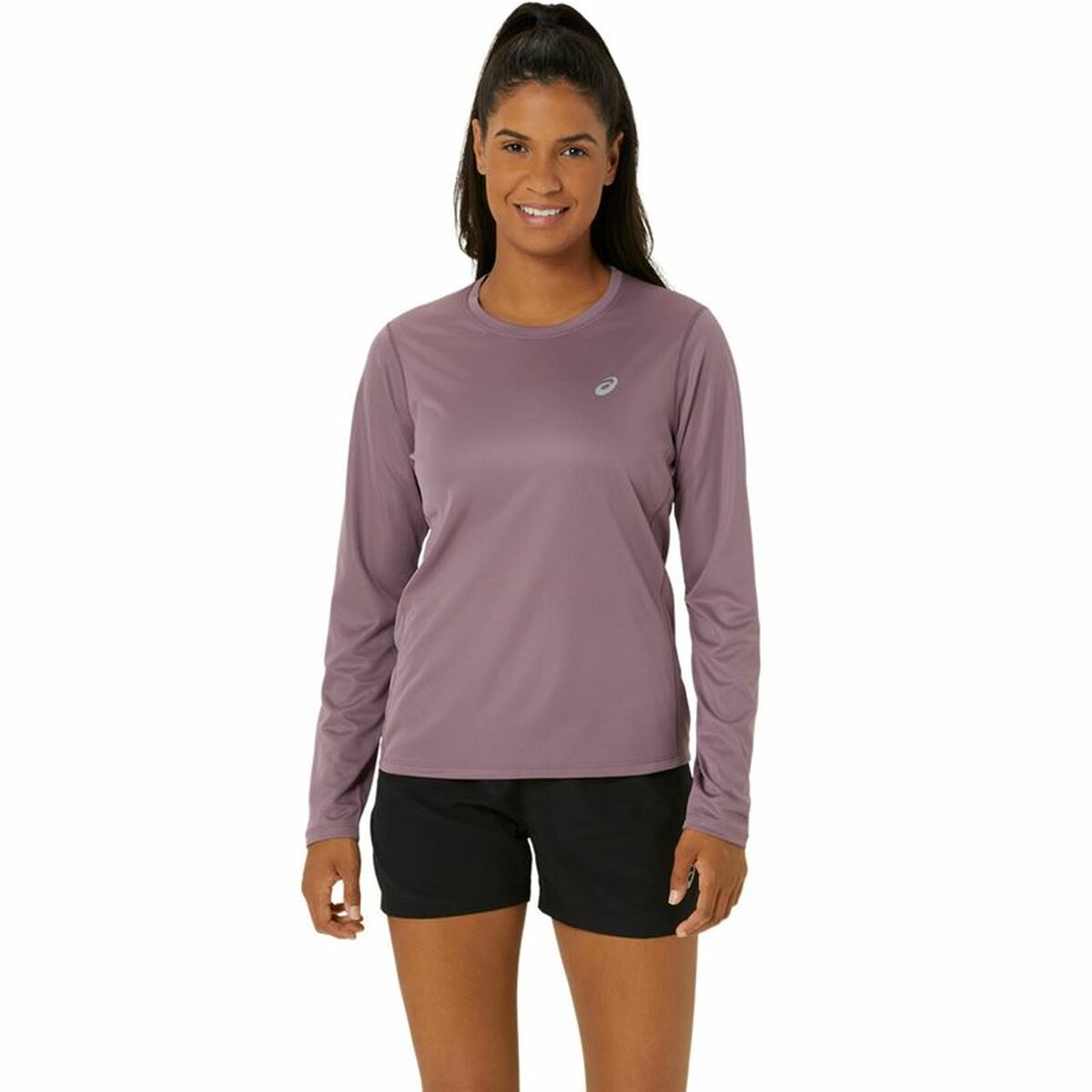 Women’s Long Sleeve Shirt Asics Core Ls Top Pink Plum