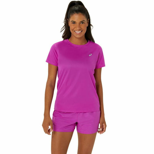 Women’s Short Sleeve T-Shirt Asics Core Ss Top Pink Fuchsia