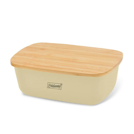 Breadbasket Feel Maestro MR-1776-IVORY Ivory Wood Plastic 1 Piece 34,5 x 13 x 23,5 cm Feel Maestro