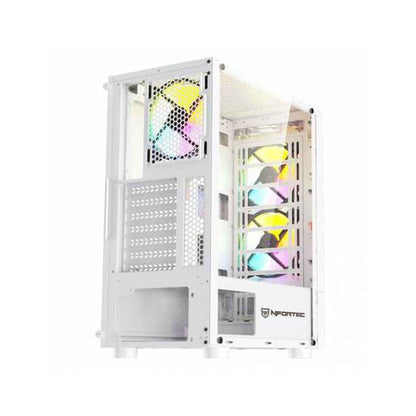 ATX Semi-tower Box Nfortec NF-CS-CAELUM-WHITE White