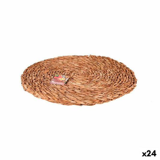 Table Mat Privilege Brown Ø 35 cm wicker (24 Units)