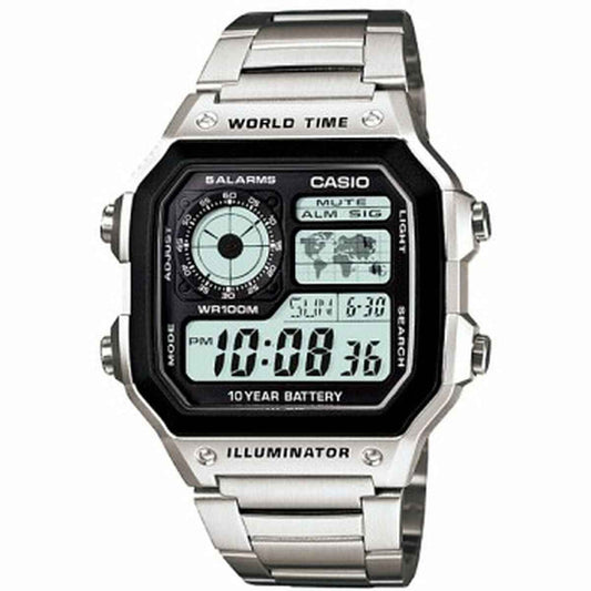 Men's Watch Casio AE-1200WHD-1AVEF Black Silver