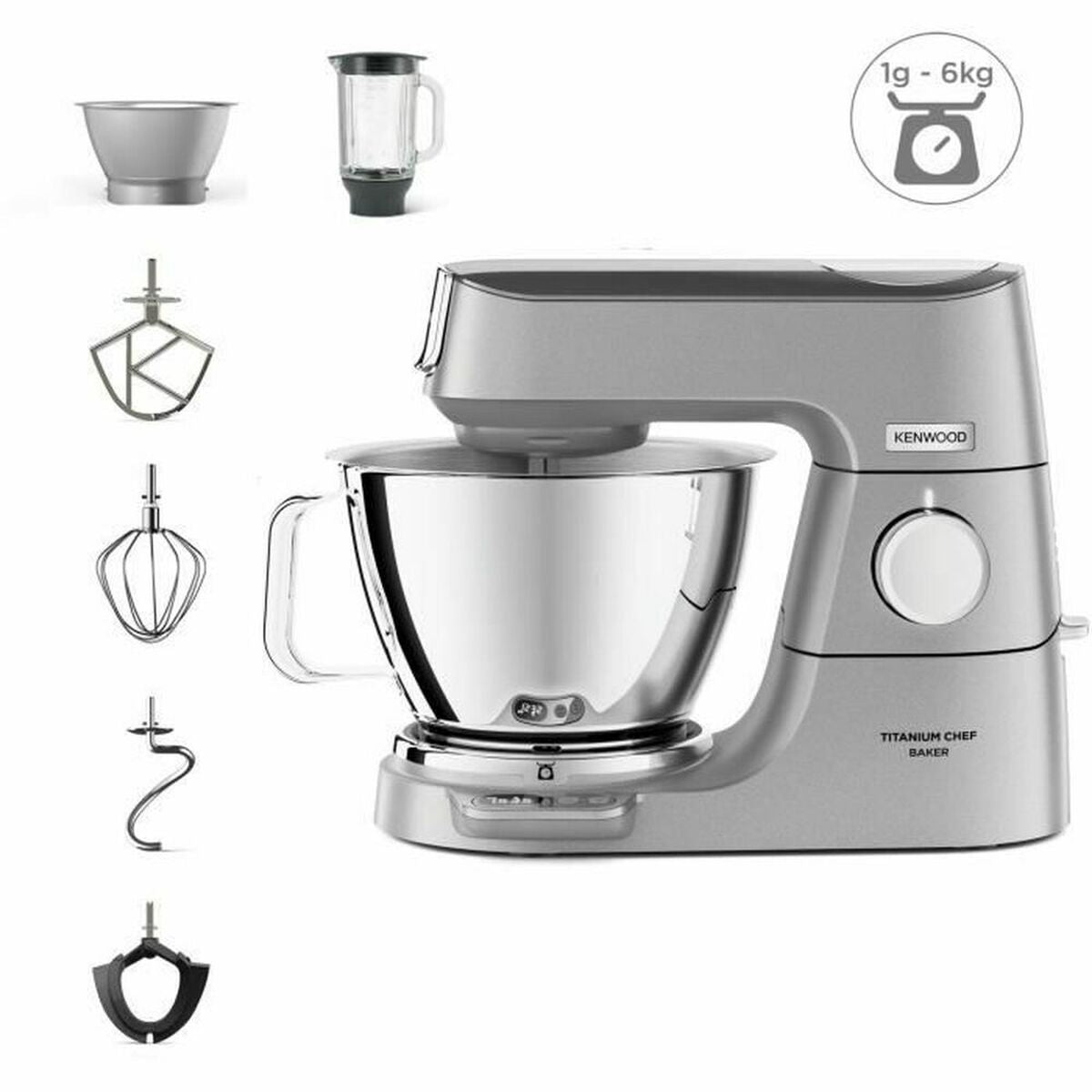 Food Processor Kenwood KVC85.124SI Silver 1200 W