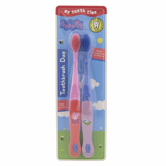 Toothbrush for Kids Peppa Pig Pink Blue (2 Units) Peppa Pig