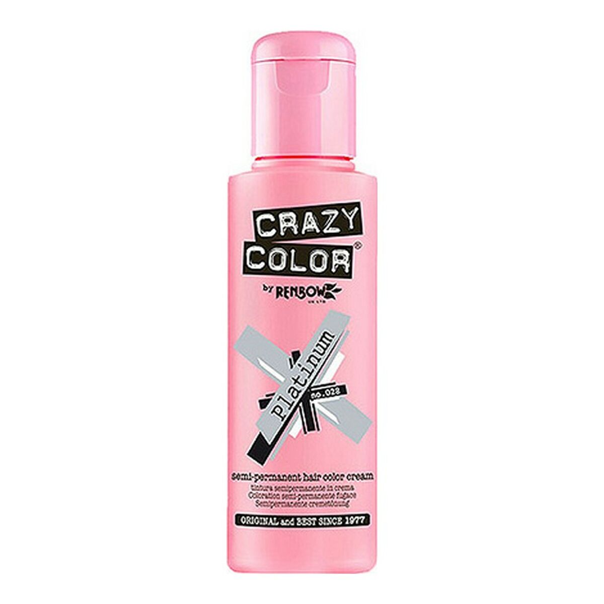 Semi-Permanent Tint Platinium Crazy Color Nº 028 (100 ml)