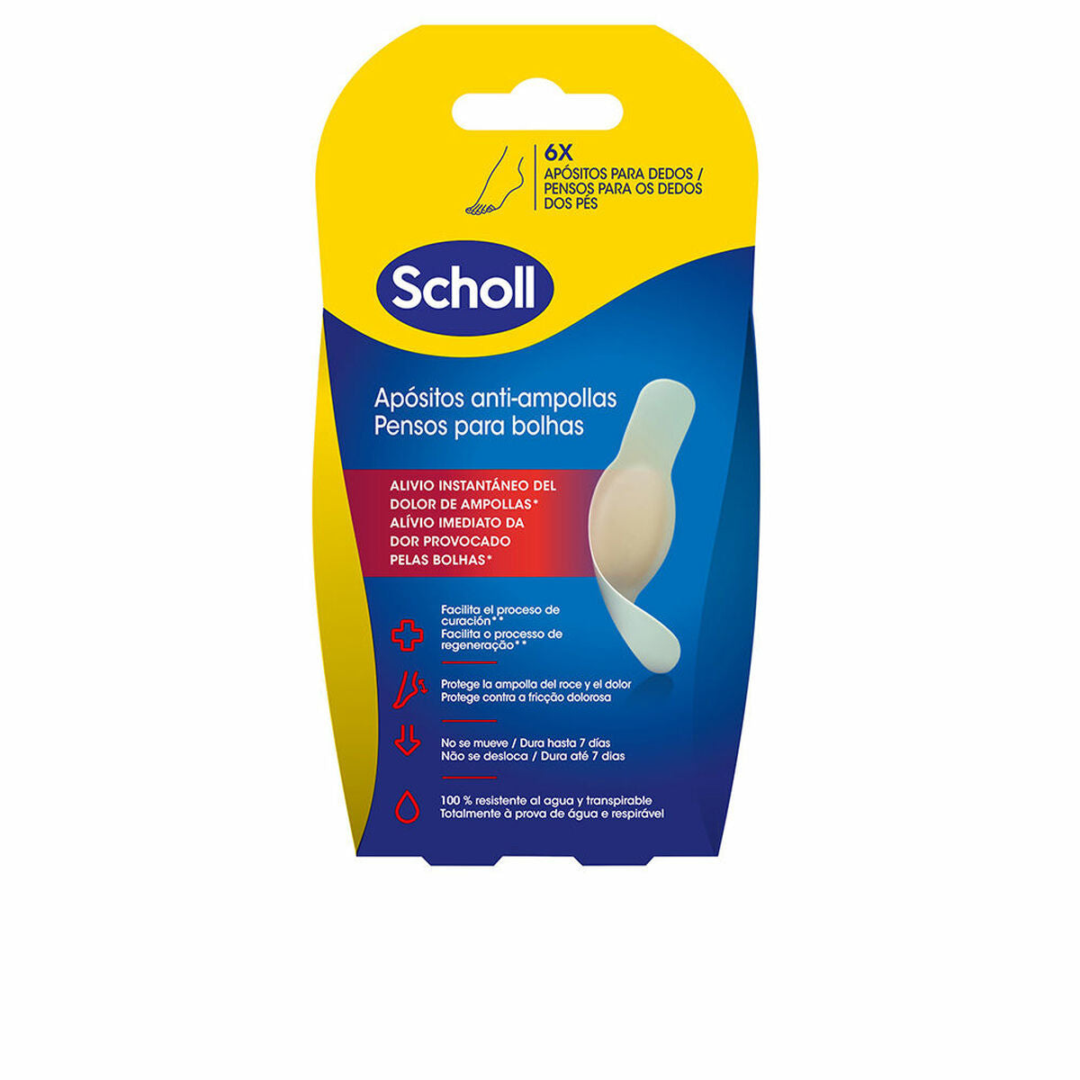 Plasters for blisters Scholl 6 Units Scholl