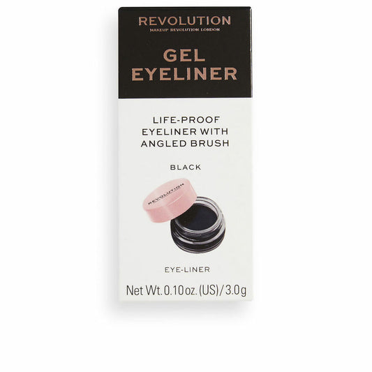 Eyeliner Revolution Make Up Gel Eyeliner Gel Black 3 g Revolution Make Up