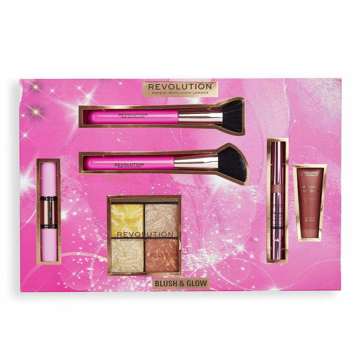 Make-Up Set Revolution Make Up Blush & Glow 6 Pieces Revolution Make Up