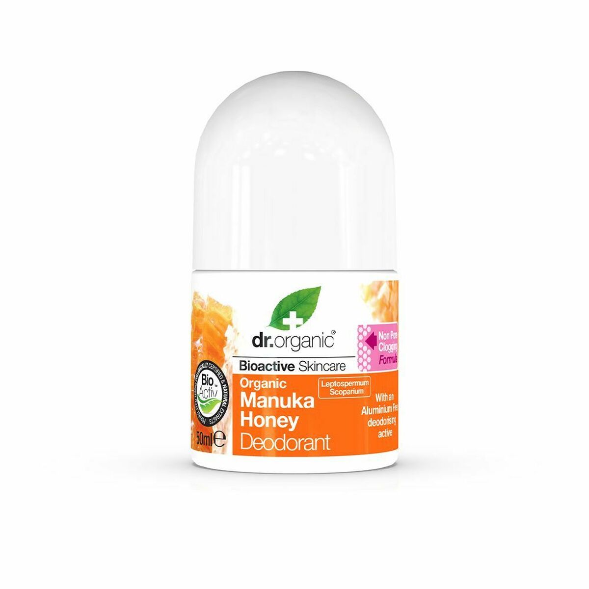 Roll-On Deodorant Dr.Organic Manuka Honey (50 ml) Dr.Organic