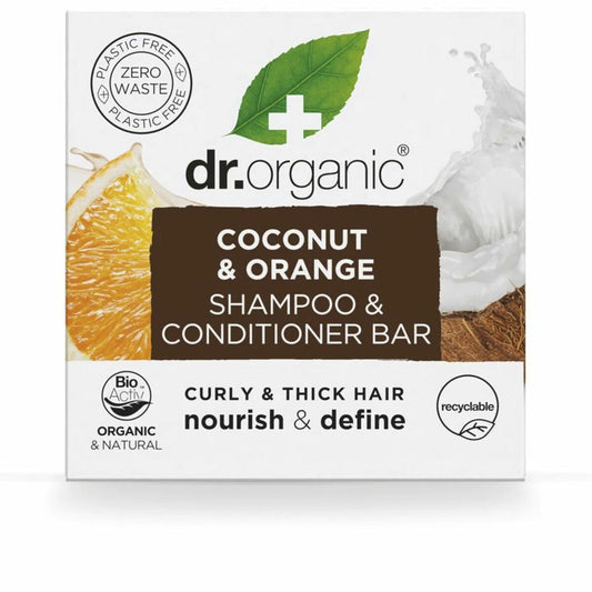 2-in-1 Shampoo and Conditioner Dr.Organic Coconut and Orange 75 g Solid Dr.Organic