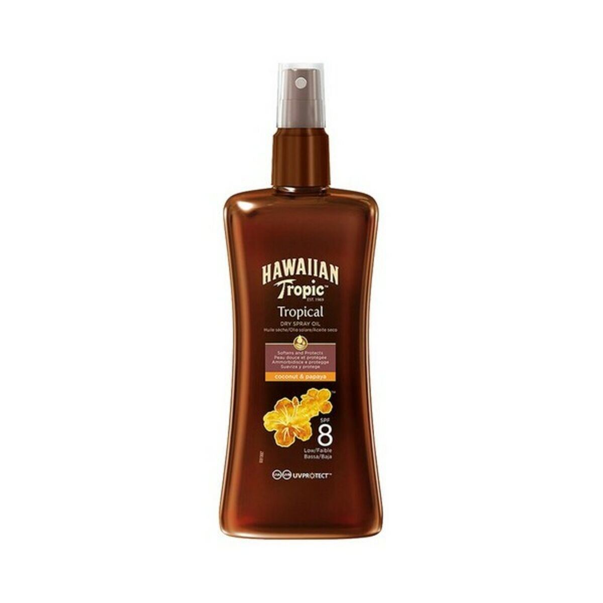 Protective Oil Coconut & Papaya Hawaiian Tropic Spf 8 (200 ml) 8 (200 ml) Hawaiian Tropic