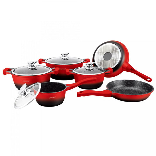 Cookware Royalty Line BS1010M Black Red 10 Pieces Royalty Line