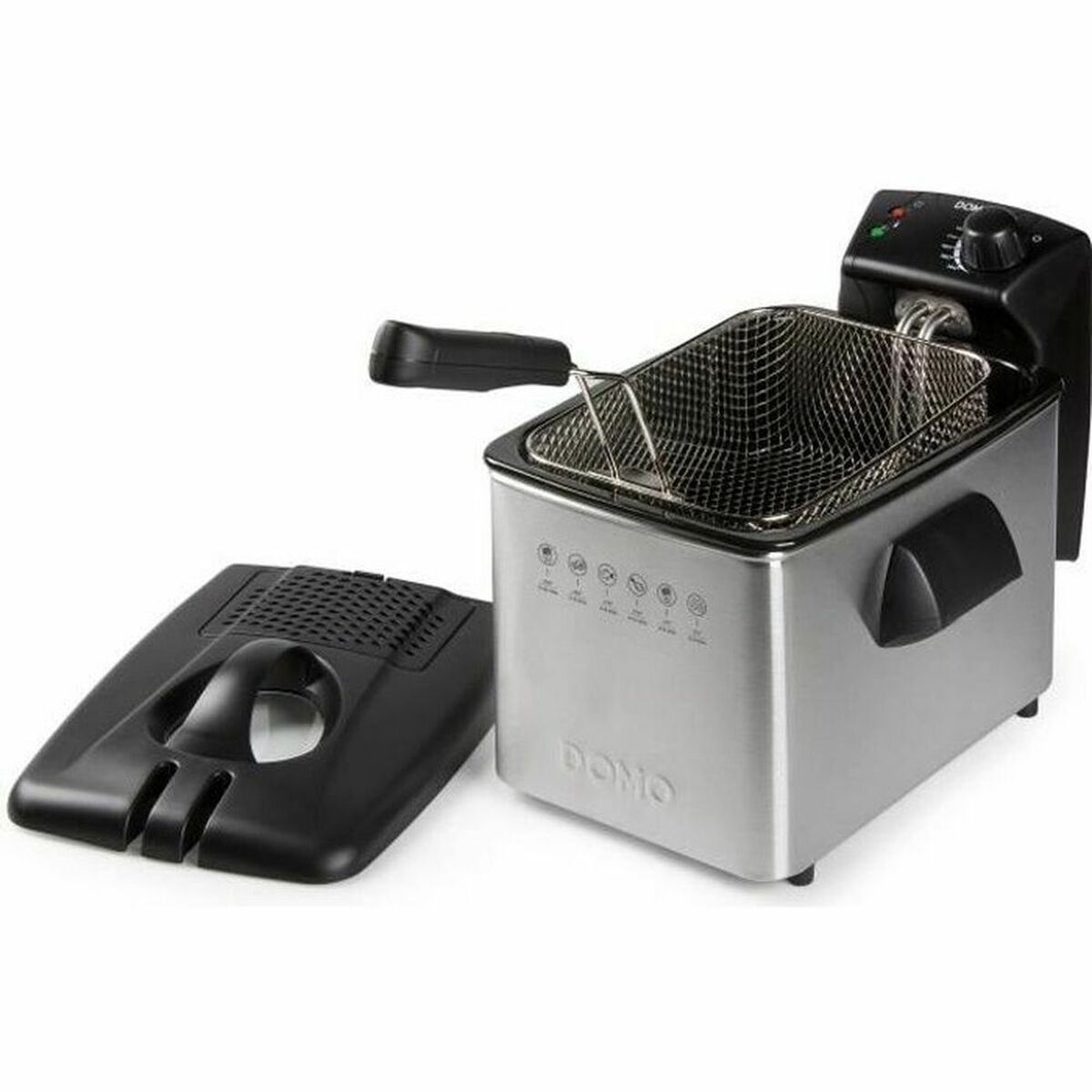 Deep-fat Fryer DOMO DO465FR 4 L 3000 W Silver Steel