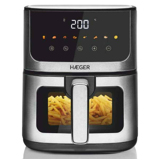 Air Fryer Haeger Magic Window Grey 1400 W