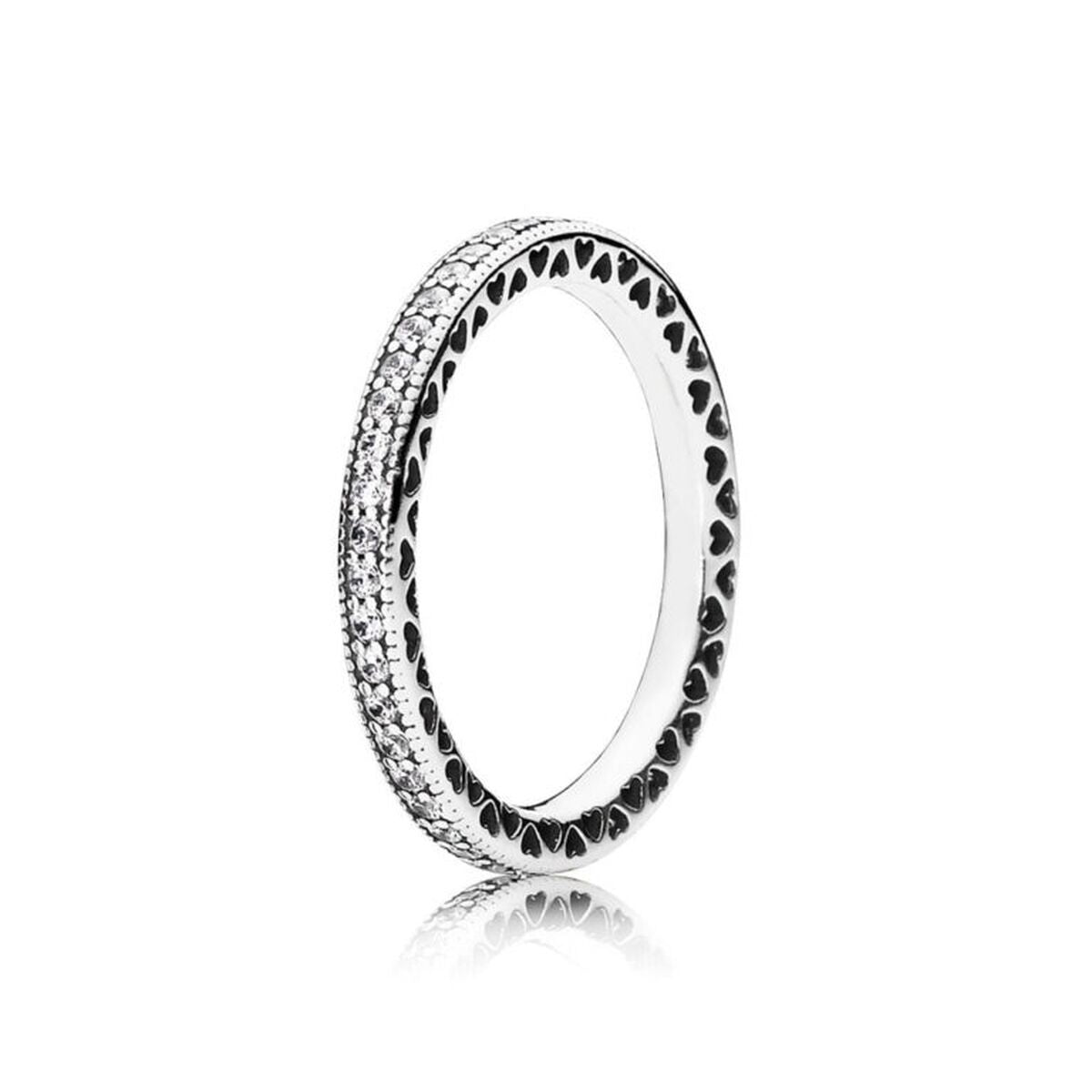 Ladies' Ring Pandora SPARKLE & HEARTS - RING - SIZE 50 Pandora