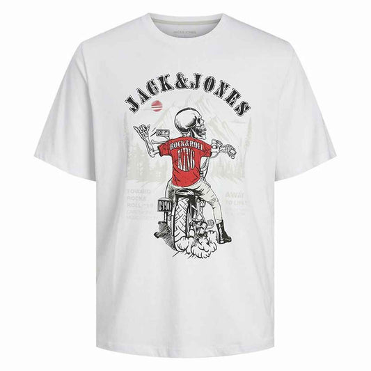 Men’s Short Sleeve T-Shirt Jack & Jones skull Rock Crew