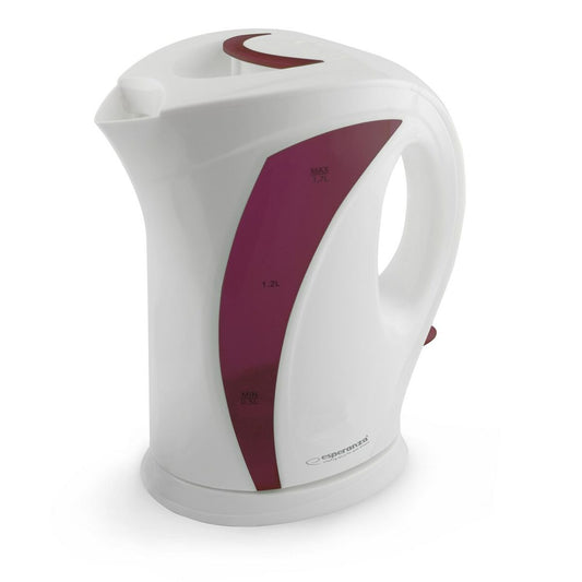 Kettle Esperanza EKK018R White Red Plastic 2200 W 1,7 L Esperanza