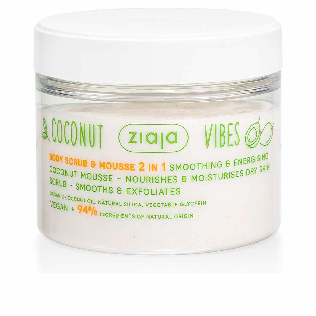 Body Exfoliator Ziaja Coconut & Orange Vibes 270 ml Mousse Ziaja