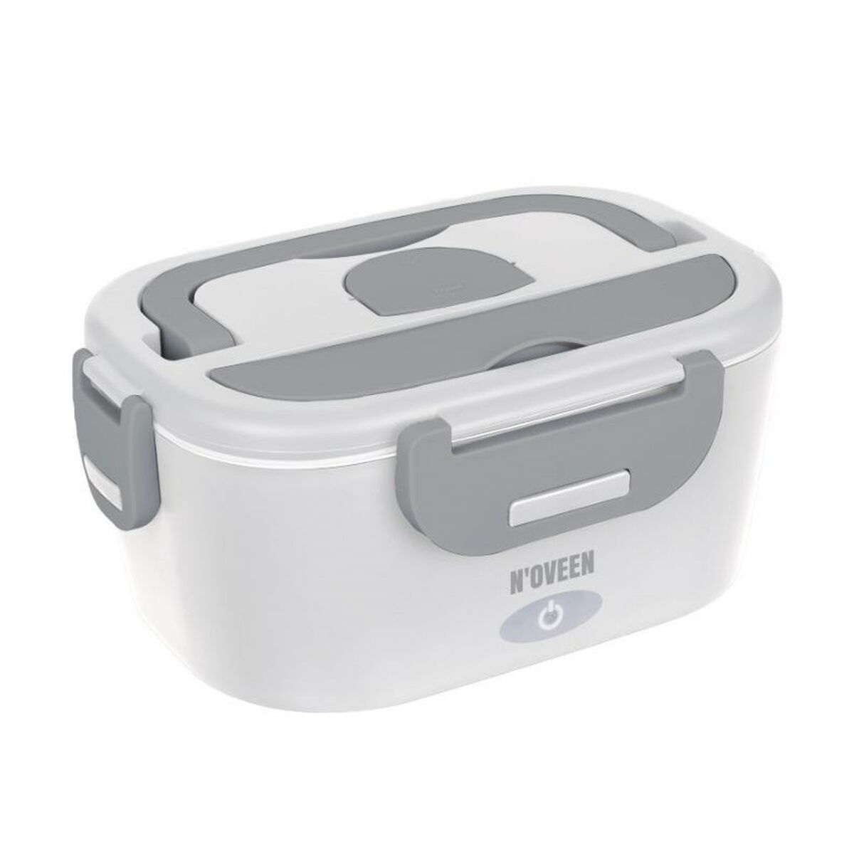 Electric Lunch Box N'oveen LB715 White Grey 1,1 L 2 Pieces