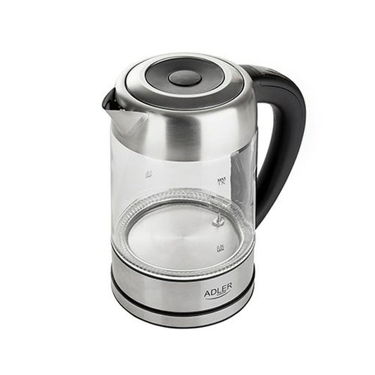 Kettle Adler AD 1247 Crystal Steel Grey Glass 2200 W 1,7 L Adler