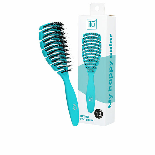 Detangling Hairbrush Ilū Flexible Vent Blue (1 Unit) Ilū