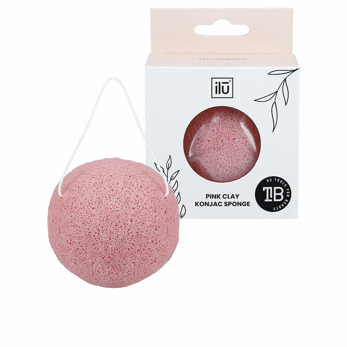 Exfoliating Facial Sponge Ilū Konjac Pink clay Ilū