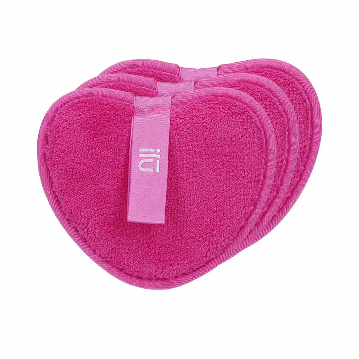 Make-up Remover Pads Ilū Reusable Heart Pink (3 Units) Ilū