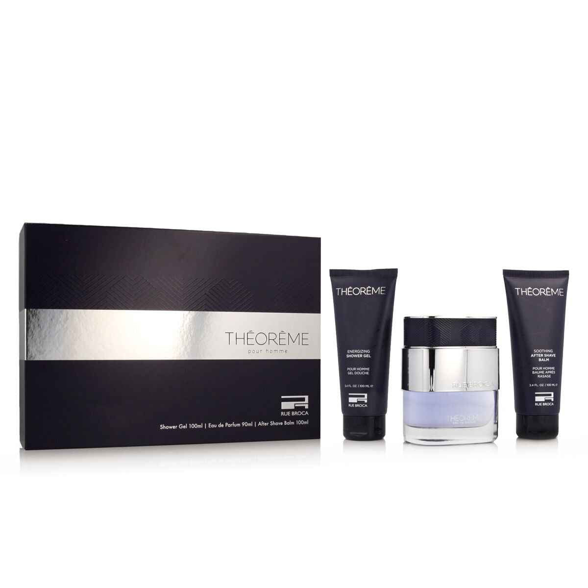 Men's Perfume Set Rue Broca Théorème Pour Homme EDP 3 Pieces