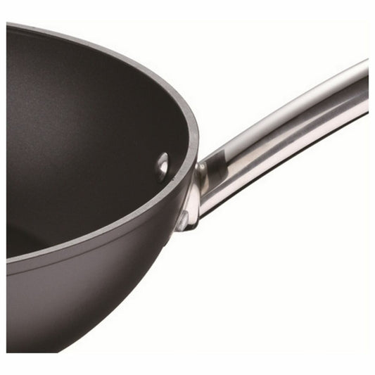 Wok Pan Masterpro Black Aluminium Toughened aluminium (Ø 28 cm)