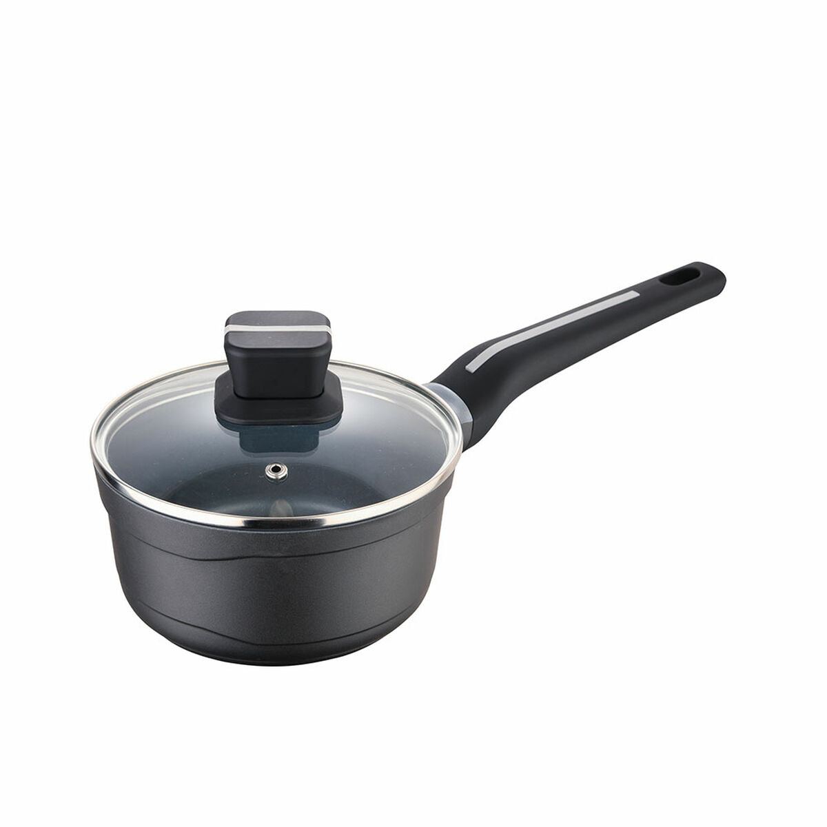 Saucepan with Lid San Ignacio Bistro SG6424 Matte back Cast aluminium 1,3 L