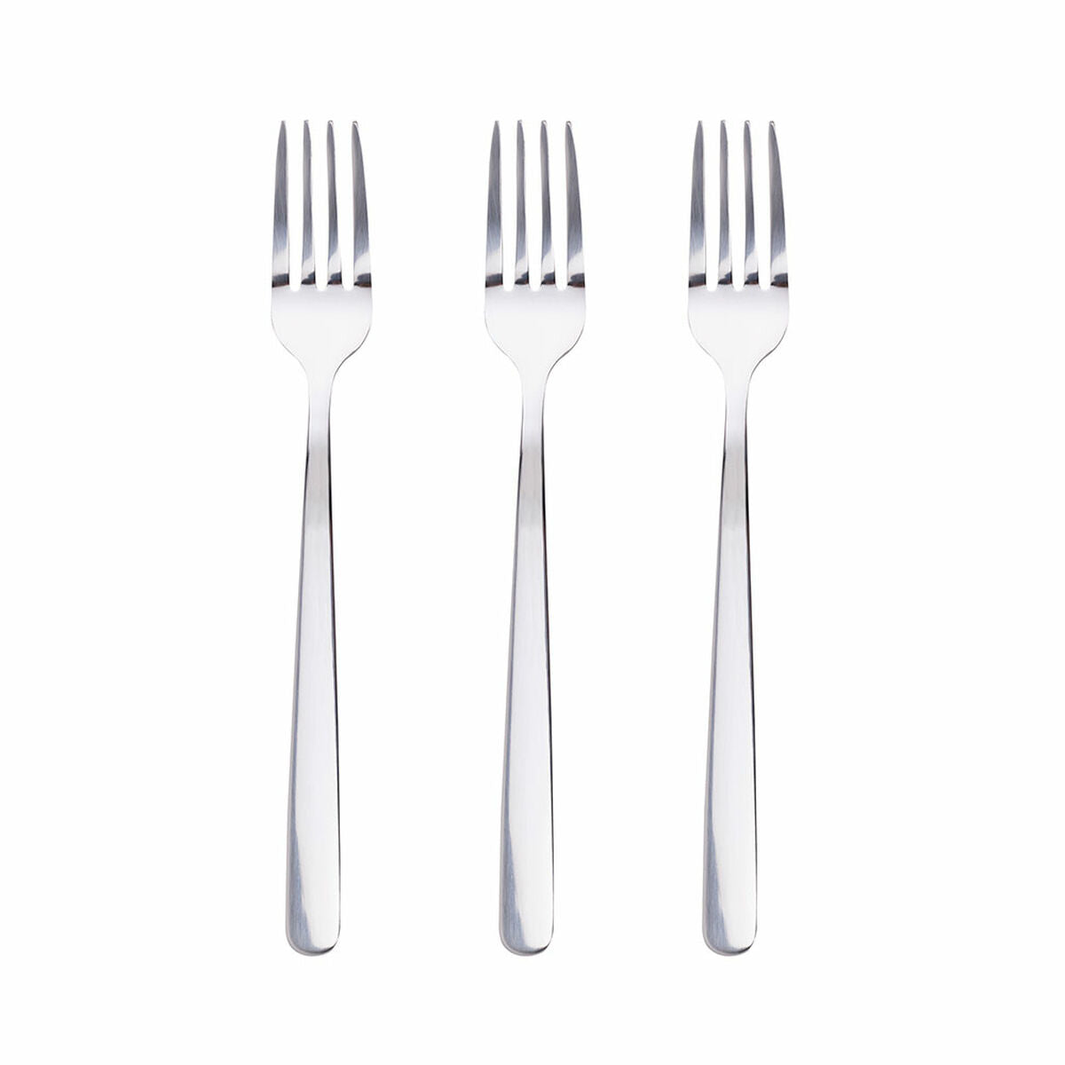 Set of Dessert Forks San Ignacio Root SG7780 Stainless steel Matt (3 Units)