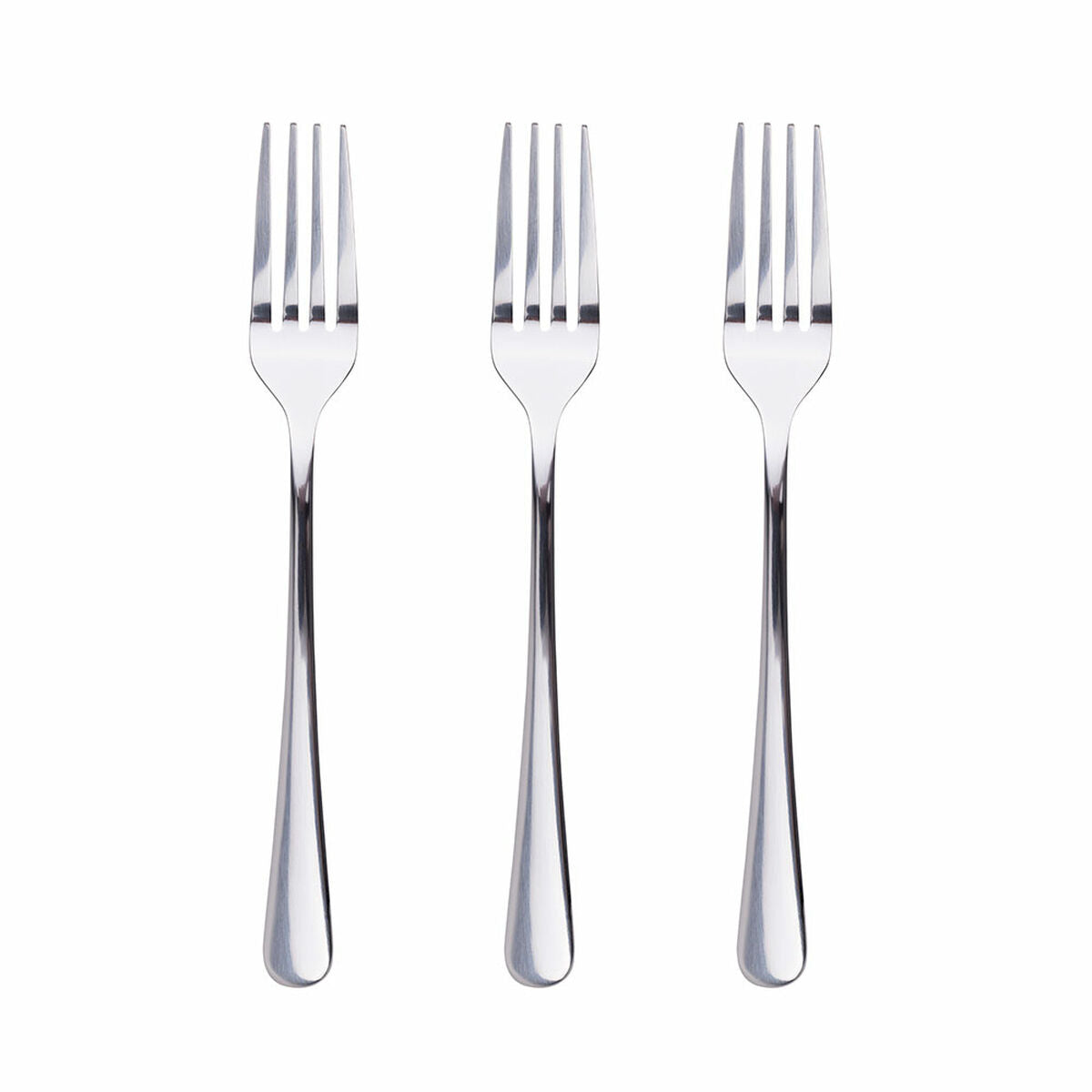 Set of Dessert Forks San Ignacio Natur SG7781 Stainless steel Silver Shine (3 Units)