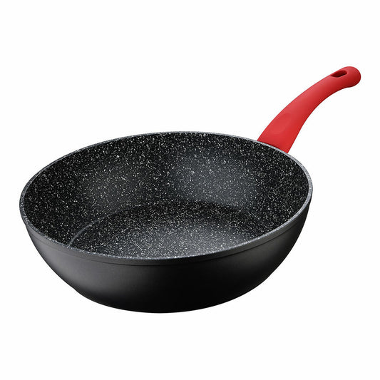 Wok Pan San Ignacio Toledo SG-6252 Ø 28 cm Black Aluminium