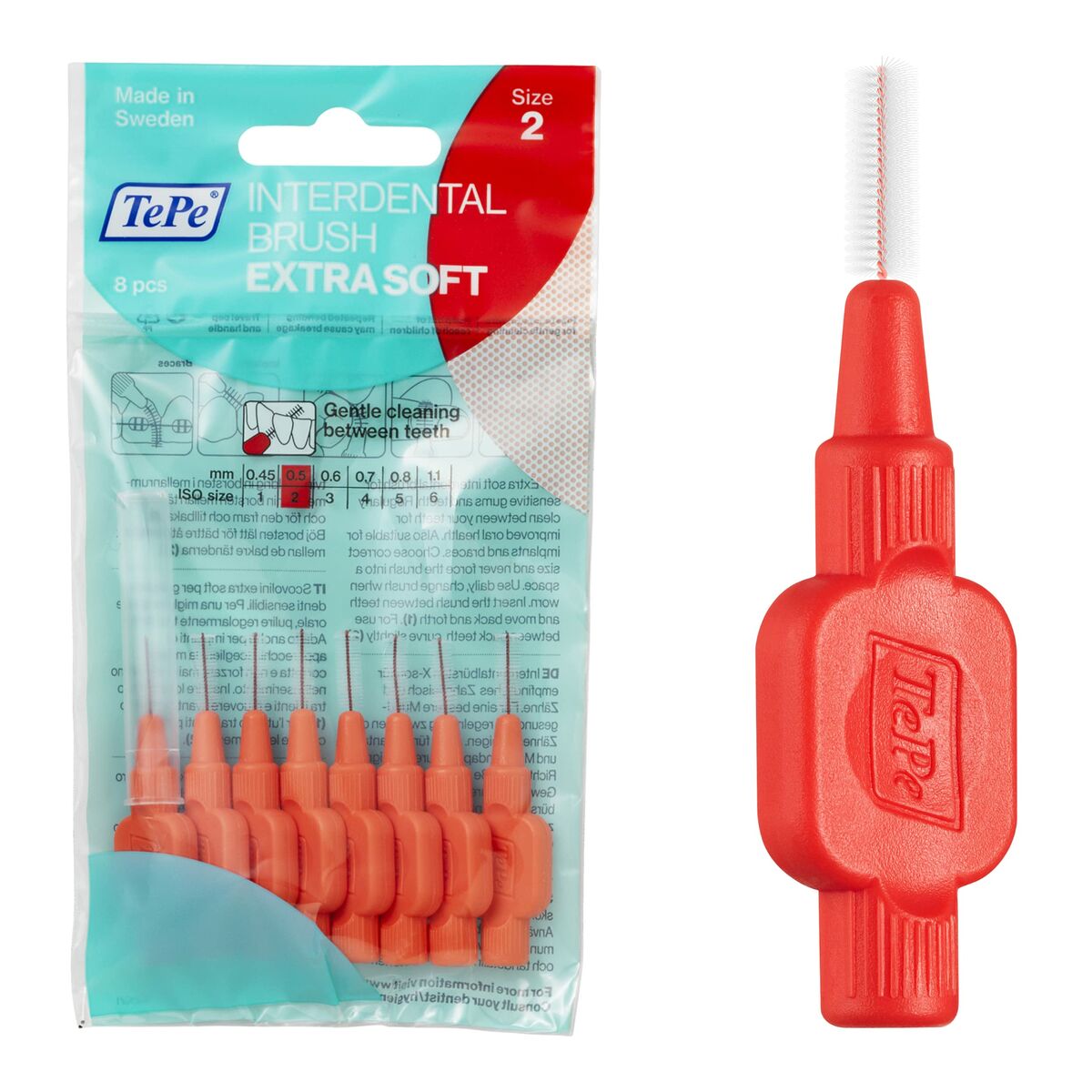 Interdental brushes Tepe Red Supersoft (8 Pieces) - Oral hygiene - Tepe - Default Title