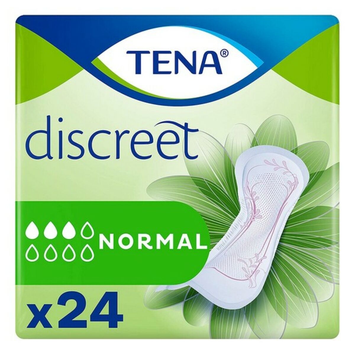 Incontinence Sanitary Pad Discreet Normal Tena (24 uds) Tena