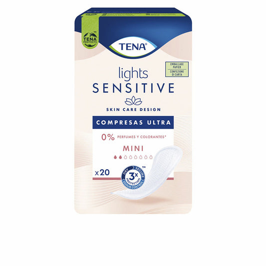 Normal Sanitary Pads Tena Lights Sensitive Mini 20 Units Tena