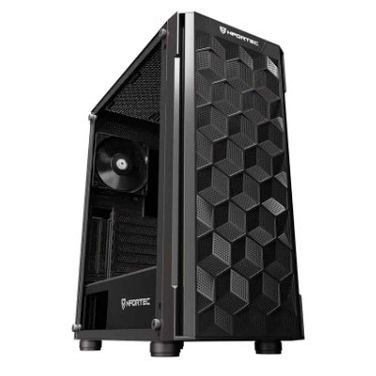 ATX Semi-tower Box Nfortec NF-CS-AZIR-B Black